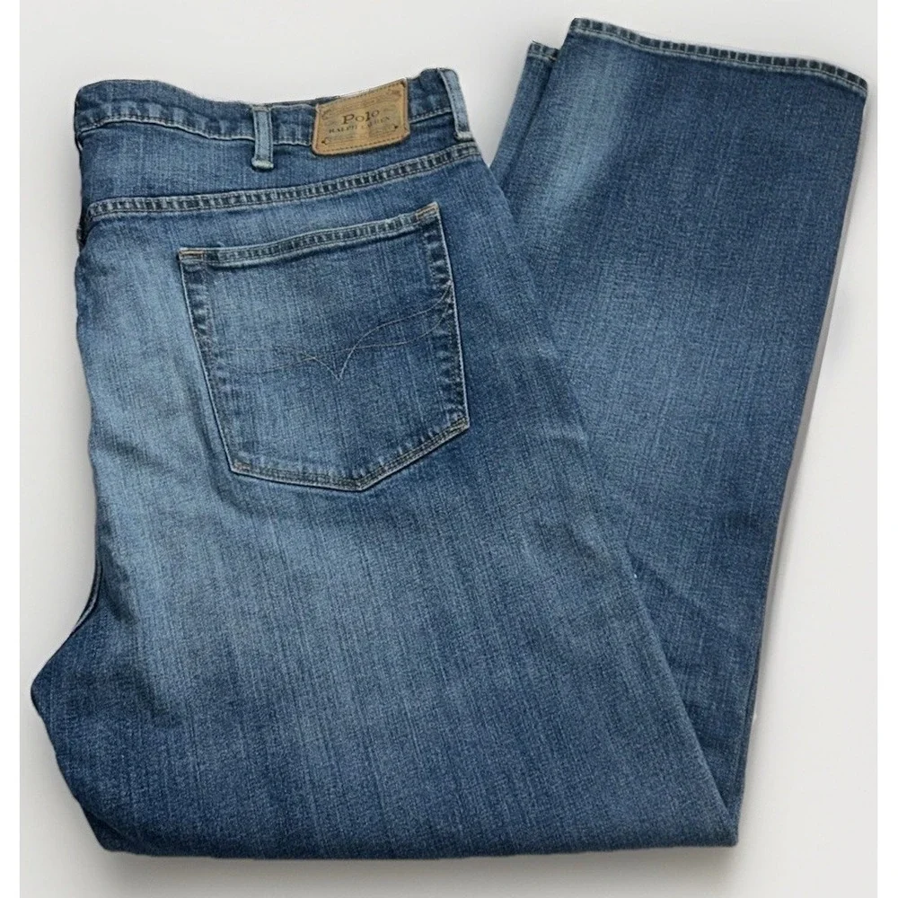 Mens Polo Ralph Lauren‎ Prospect Straight Jeans Big & Tall Sz 46B 46x30